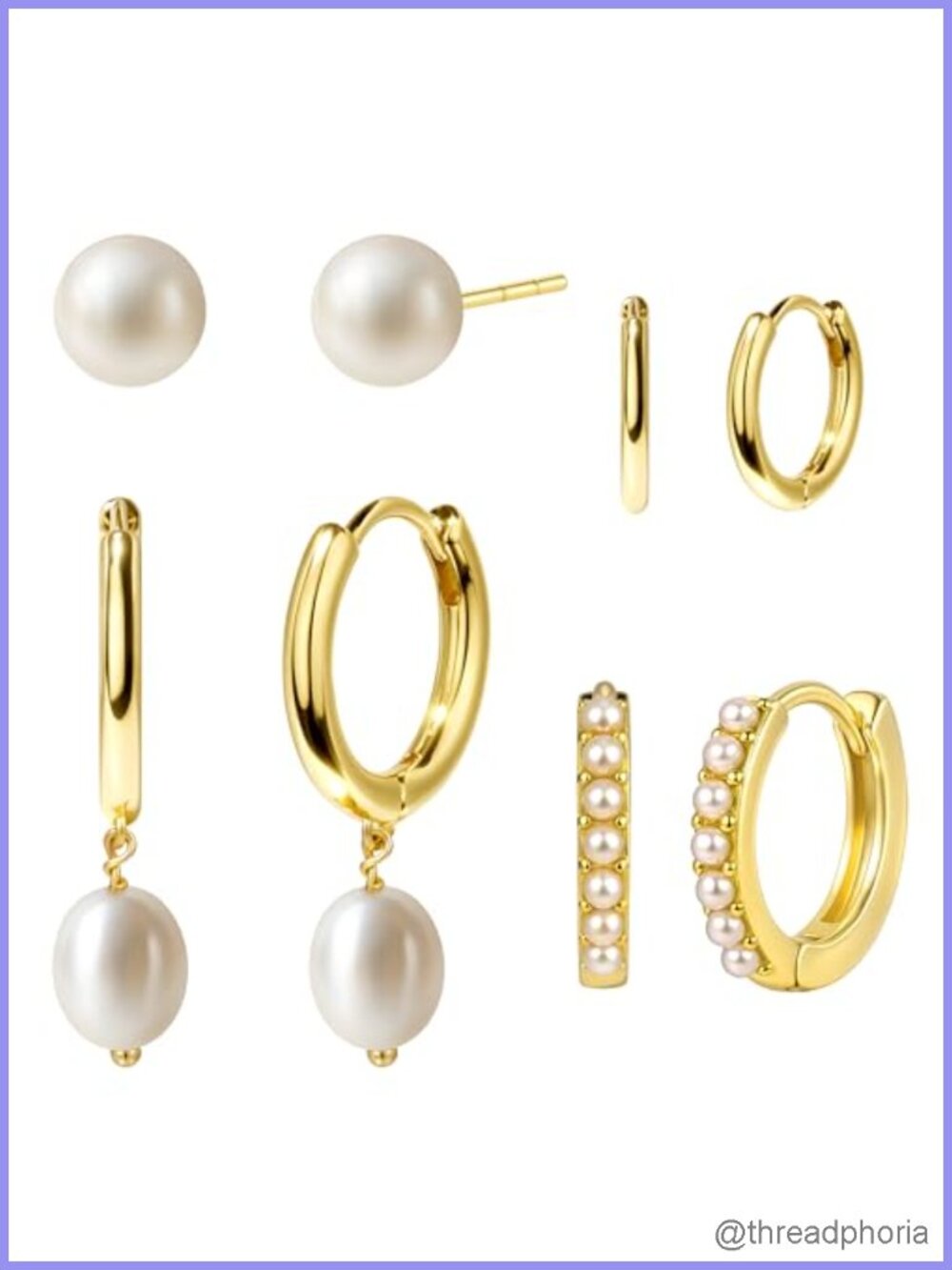 14K Gold Plated Huggie Hoop Earrings Set Hypoallergenic Cartilage